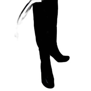 Rampage 'Bradshaw' Black Women's; Side Ankle Zip;  Knee-High Boots Size 8.5